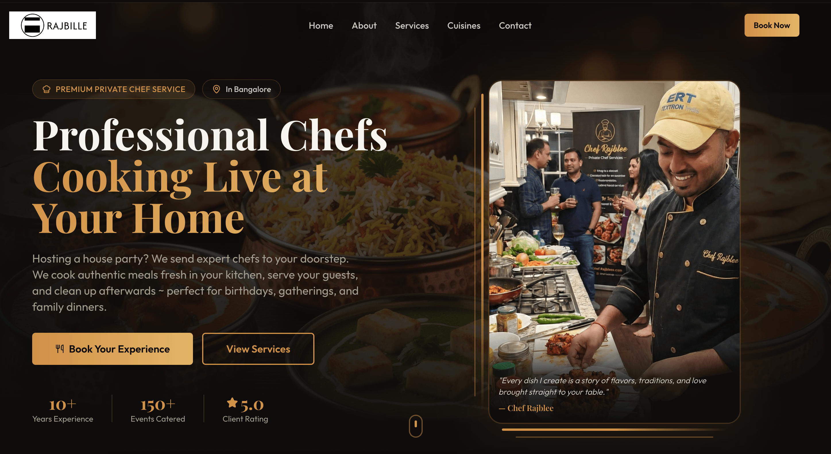 An image of the Chef Rajblee project.